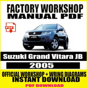 2005 Suzuki Grand Vitara JB Service Repair Manual