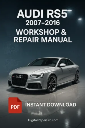Audi RS5 Workshop Manual (2007-2016)