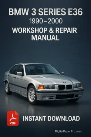 BMW 3 E36 Workshop Manual (1990–2000)