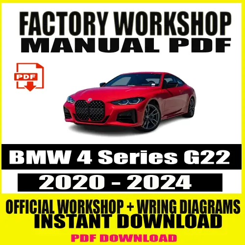 BMW 4 Series G22 Workshop Manual (2020–2024)