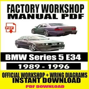 BMW 5 Series E34 Workshop Manual (1989-1996)