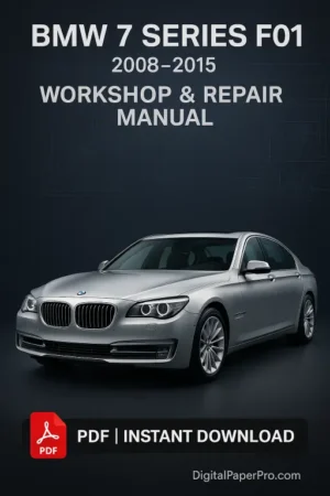 BMW 7 Series F01 Workshop Manual (2008–2015)