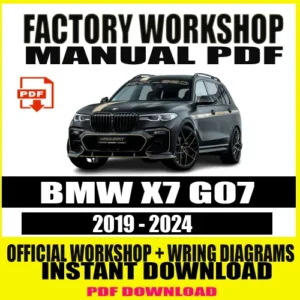 Workshop Manual BMW X7 G07 (2019-2024)