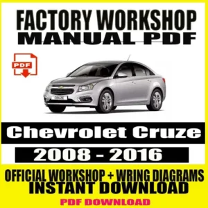 Workshop Manual Chevrolet Cruze (2008-2016)