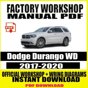 Dodge Durango WD Workshop Manual (2017-2020)