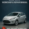 Ford Fiesta MK VI Workshop Manual (2008-2013) Cover Page with Repair Instructions and Wiring Diagrams.