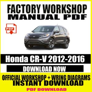 Honda CR-V Workshop Manual Service PDF 2012-2016