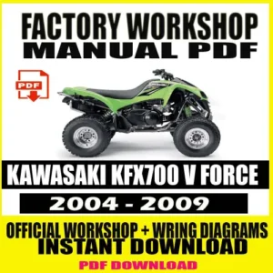 Kawasaki KFX700 V Force Factory Workshop Manual (2004-2009)