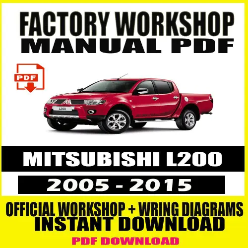 MITSUBISHI L200 WORKSHOP MANUAL (2005-2015)