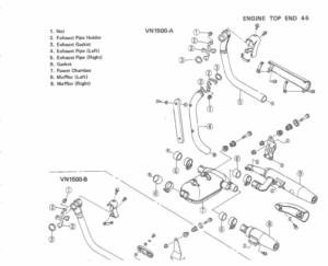 Kawasaki VN1500 FACTORY REPAIR SERVICE MANUAL 1987-1999