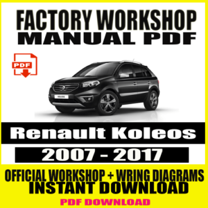 Renault Koleos Workshop Manual (2007-2017)