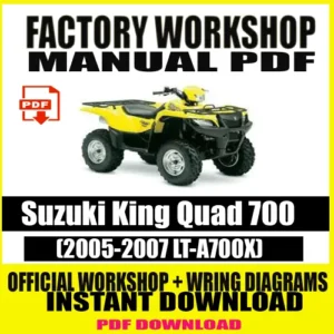 Suzuki King Quad 700 Service Manual (2005-2007 LT-A700X)