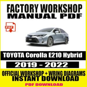 TOYOTA Corolla E210 Hybrid Service Repair Manual