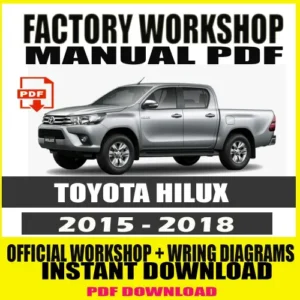 Toyota Hilux Workshop Manual (2015-2018) – Official PDF Edition