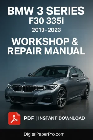 BMW 3 F30 335i Workshop Manual (2019-2023)