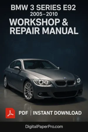 BMW 3 Series E92 Workshop Manual (2005-2010)