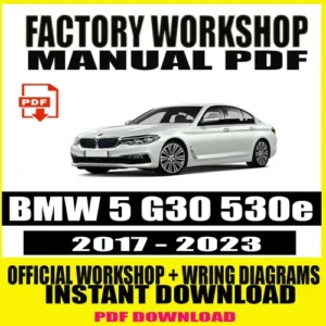 BMW 5 G30 530e Workshop Manual (2017-2023)