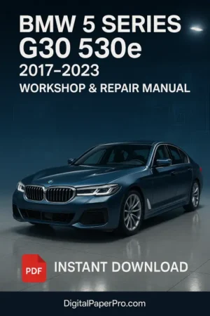 BMW 5 G30 530e Workshop Manual (2017-2023)