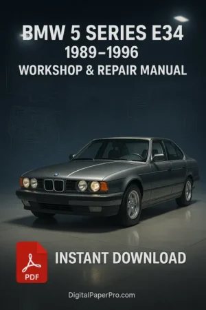 BMW 5 Series E34 Workshop Manual (1989-1996)