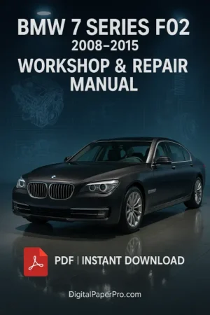 BMW 7 Series F02 Workshop Manual (2008-2015)
