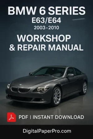 BMW SERIES 6 E63/E64 Workshop Manual (2003-2010)