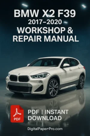 BMW X2 F39 Workshop Manual (2017–2020)