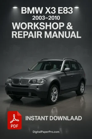 BMW X3 E83 Workshop Manual (2003-2010)