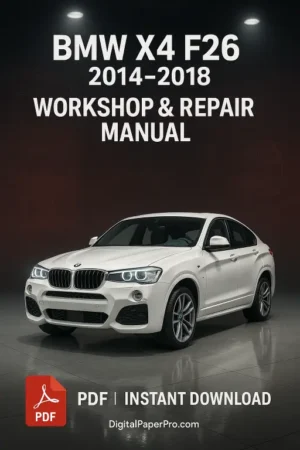 BMW X4 F26 Workshop Manual (2014–2018)