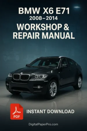 BMW X6 E71 Workshop Manual (2008–2014)