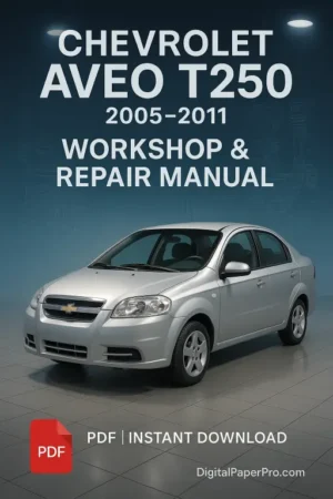 Chevrolet Aveo T250 Workshop Manual (2005-2011)