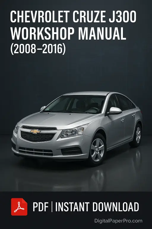 Chevrolet Cruze J300 Workshop Manual (2008–2016) | Official Factory PDF
