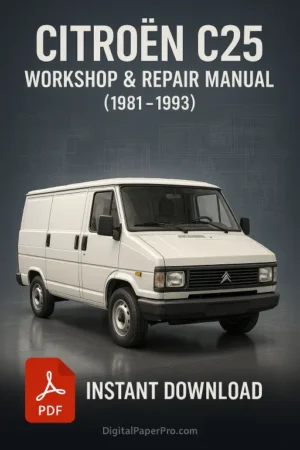 Citroen C25 Workshop Manual (1981–1993) | Official OEM Repair PDF