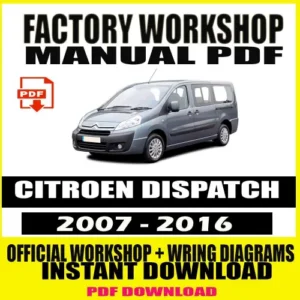 Workshop Manual Citroën Dispatch (2007-2016)