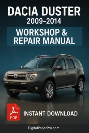Dacia Duster Workshop Manual (2009–2014)