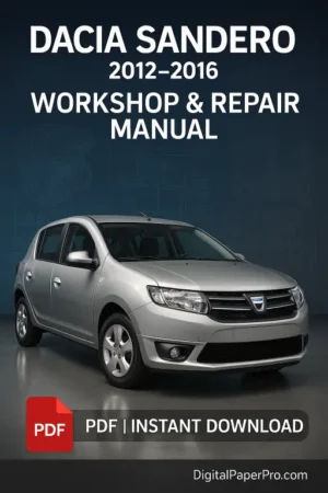 DACIA Sandero Workshop Manual (2012–2016)