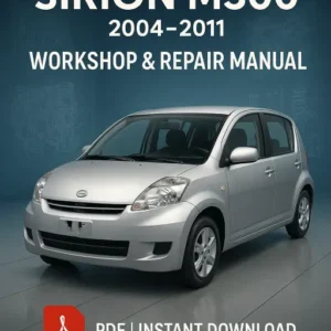 Daihatsu Sirion M300 Workshop Manual (2004–2011)