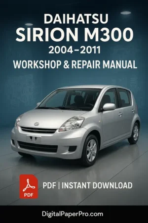 Daihatsu Sirion M300 Workshop Manual (2004–2011)