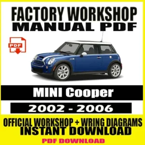 MINI Cooper Workshop Manual 2002–2006