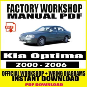 Kia Optima 2000-2006 Workshop Manual & Repair Guide