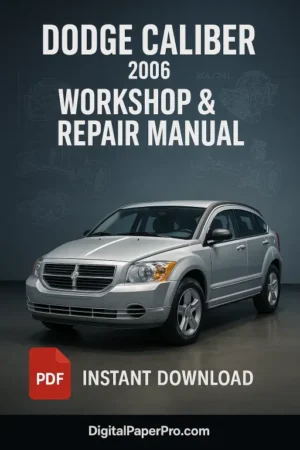 Dodge Caliber Workshop Manual (2006)