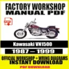 Kawasaki VN1500 FACTORY REPAIR SERVICE MANUAL 1987-1999