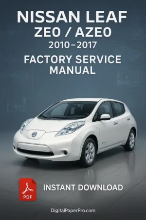 Nissan Leaf ZE0 AZE0 Workshop Manual (2010 – 2017)