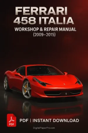 Ferrari 458 Italia Workshop Manual (2009–2015)