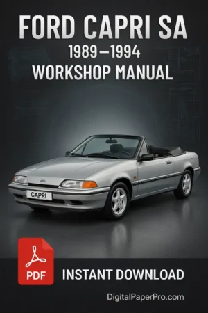 Ford Capri SA Workshop Manual (1989-1994)