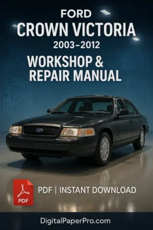 Ford Crown Victoria Workshop Manual (2003–2012) | Official Factory PDF