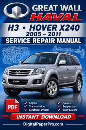 Great Wall Haval H3 Service Manual 2005-2011 PDF