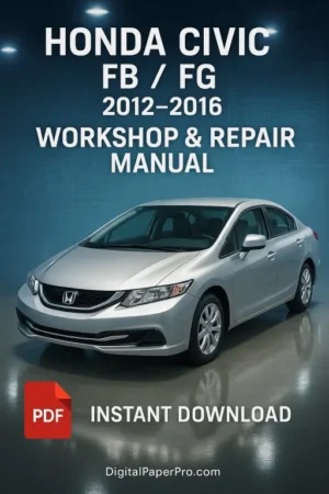 HONDA Civic FB FG Workshop Manual (2012–2016) | Official PDF Repair Guide