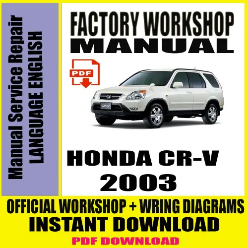 2003 Honda CR-V Official Workshop Manual PDF