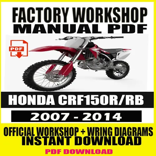 Honda CRF150R/RB Workshop Service Repair Manual (2007-2014)