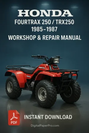 Honda Fourtrax 250/TRX250 Workshop Manual (1985-1987)